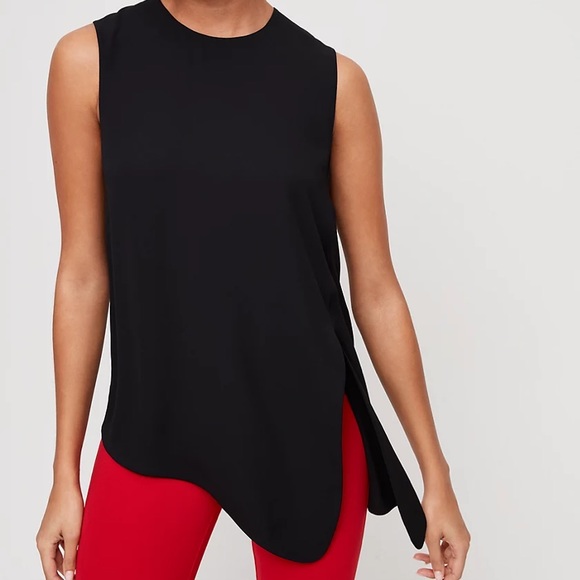 Babaton Hopkins Blouse - black sleeveless blouse with side tie detail - Picture 3 of 9